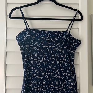 Joule blue flower maxi dress